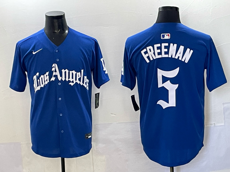 Men Los Angeles Dodgers #5 Freeman Blue 2025 Nike MLB Jersey style 00342->los angeles dodgers->MLB Jersey